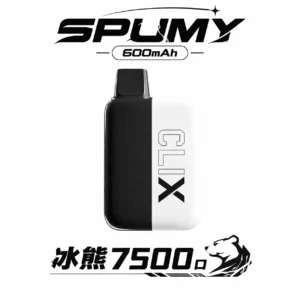 SPUMY Clix 斯邦迷7500口拋棄式一次性電子煙 ｜ 10mL油量 600mAh電池 Type-C快充 ｜ 11種冰涼口味